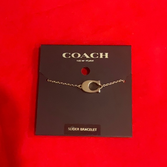 NWT Coach Pave Signature Slider Bracelet - Picture 1 of 4